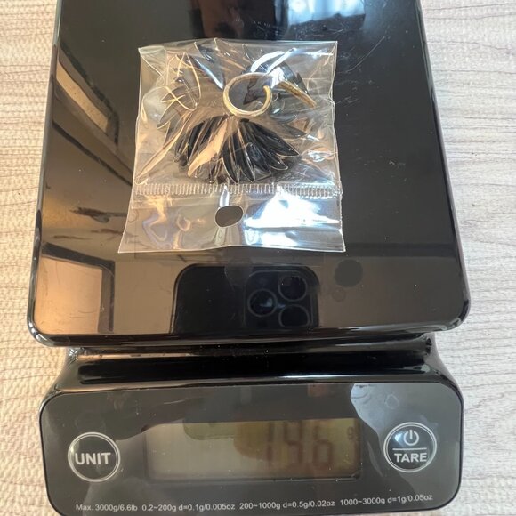 Vintage 1960s Black Enamel Gold Tone Spiral Feather Brooch Pin 2” 19.6g Retro - Picture 8 of 8